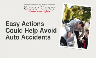 Easy Actions Could Help Avoid Auto Accidents
