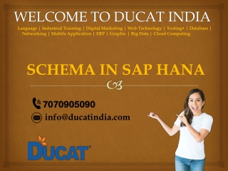 SCHEMA IN SAP HANA