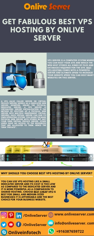 Get fabulous Best VPS Hosting by Onlive Server