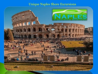 Unique Naples Shore Excursions