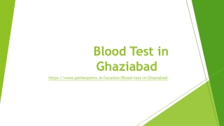 Blood Test in Ghaziabad