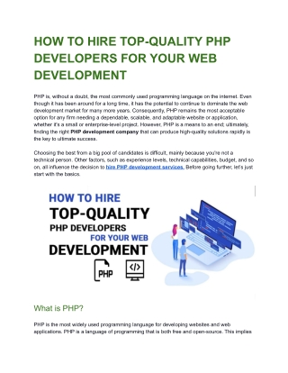 HOW TO HIRE TOP-QUALITY PHP DEVELOPERS FOR YOUR WEB DEVELOPMENT .docx