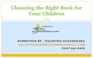 Choosing the Right Book for Your Children