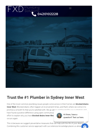 Blocked drains inner west