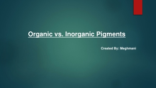 Organic vs. Inorganic Pigments