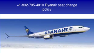 Ryanair seat change policy