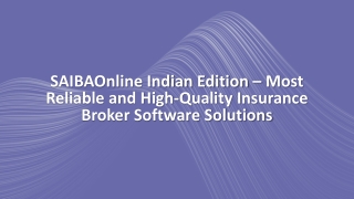 Most Reliable and High-Quality Insurance Broker Software Solutions