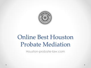 Online Best Houston Probate Mediation