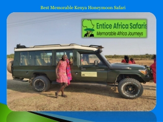 Best Memorable Kenya Honeymoon Safari