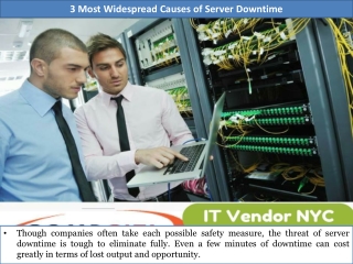 3 Most Widespread Causes of Server Downtime