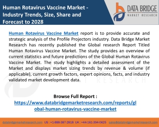 Human Rotavirus Vaccine Market Analysis by SWOT, Investment, Future Growth