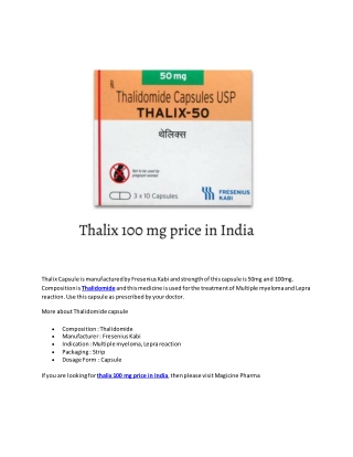 Thalix Capsule