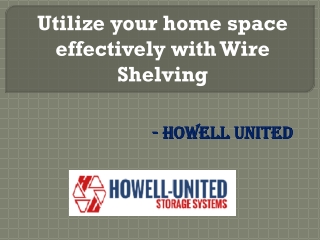 Racking System Singapore - Howell United