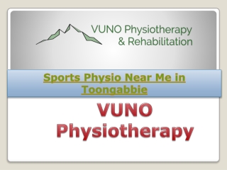 Sports Physio Near Me in Toongabbie