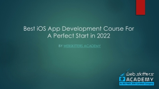 iOS app development course