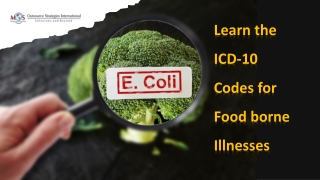 Learn the ICD-10 Codes for Foodborne Illnesses