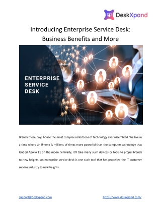 Introducing Enterprise Service Desk_ Business Benefits and More