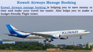 Kuwait Airways Manage Booking