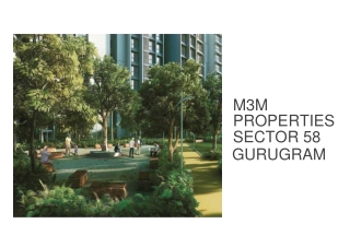 M3M Properties Sector 58 Gurugram Brochure