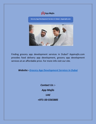 Grocery App Development Services In Dubai | Appmajlis.com