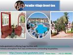 Explore the Paradise village resort Goa Booking