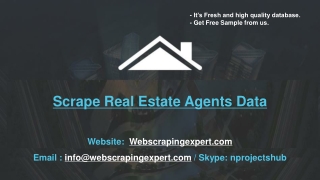 Scrape Real Estate Agents Data