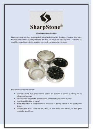Choosing the best shredders