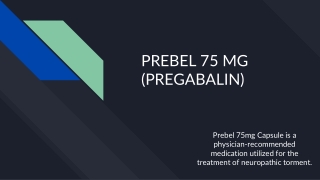PREBEL 75 MG CAP (PREGABALIN) (1)