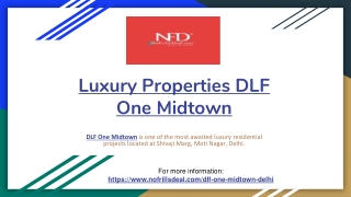 Luxury Properties DLF One Midtown