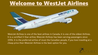 Get Flat 45% Discount on WestJet Airlines Flight Booking