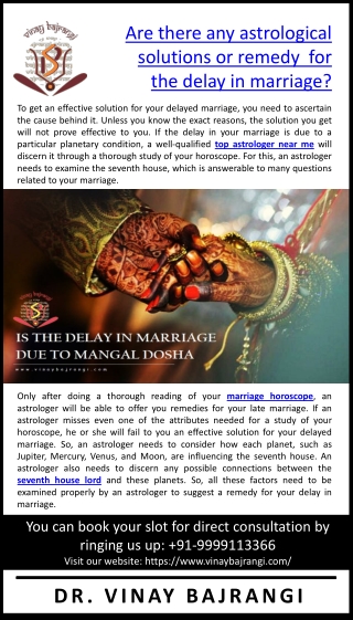 Are there any astrological solutions or remedy for the delay in marriage.pptx