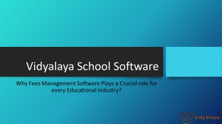 Why Fees Management Software Plays a Crucial role for every Educational industry