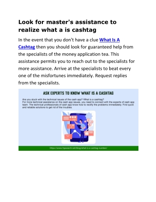 Look for master's assistance to realize Look for master's assistance to realize