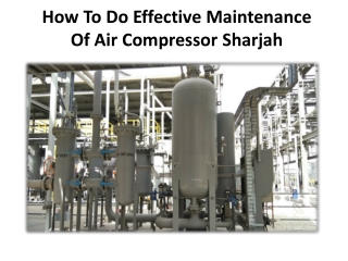 Checklist for Preventive Maintenance on Your Compressor