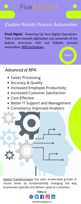 Custom Robotic Process Automation - FiveS Digital