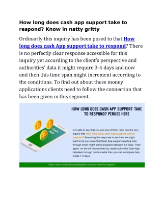 How long does cash app support take to respond? Know in natty gritty