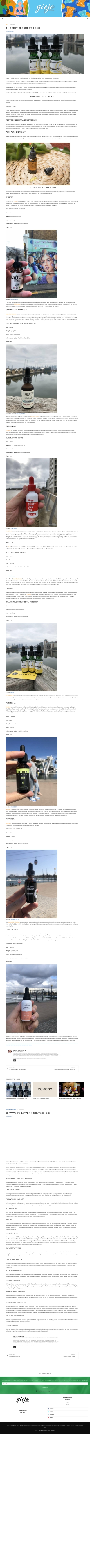 THE BEST CBD OIL FOR 2022 by ELENA OGNIVTSEVA