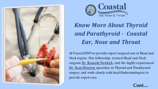 Thyroid and Parathyroid - Coastal Ear Nose & Throat