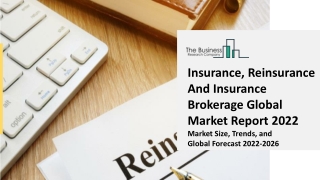 Insurance, Reinsurance And Insurance Brokerage Market Report Overview, Industry