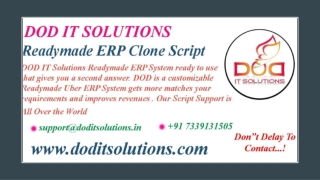 ERP Clone Script - Readymade Clone Script