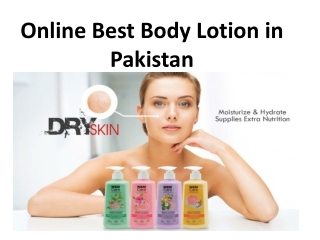 Online Best Body Lotion in Pakistan