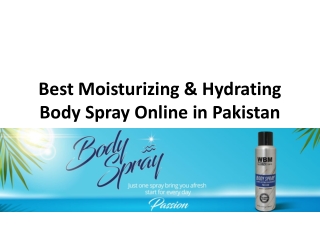 Best Moisturizing & Hydrating Body Spray Online in