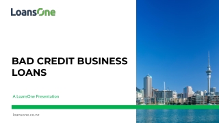 Bad Credit Business Loans in New Zealand