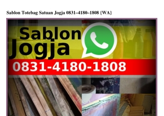 Sablon Totebag Satuan Jogja 08Зl~4l80~l808[WhatsApp]