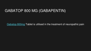 gabatop 800mg