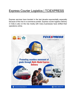 Express Courier Logistics | TCIEXPRESS