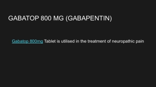 gabatop 800mg
