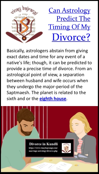 Can astrology predict the timing of my divorce