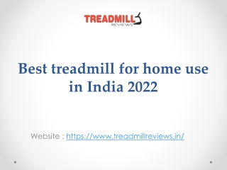 Best Treadmill for Home use