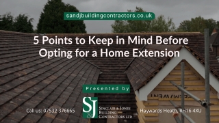 5 Points to Keep in Mind Before Opting for a Home Extension